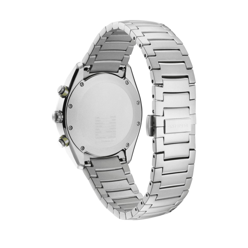 Men Cronografo Silver Watch