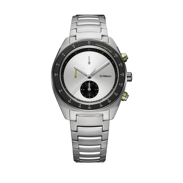 Men Cronografo Silver Watch
