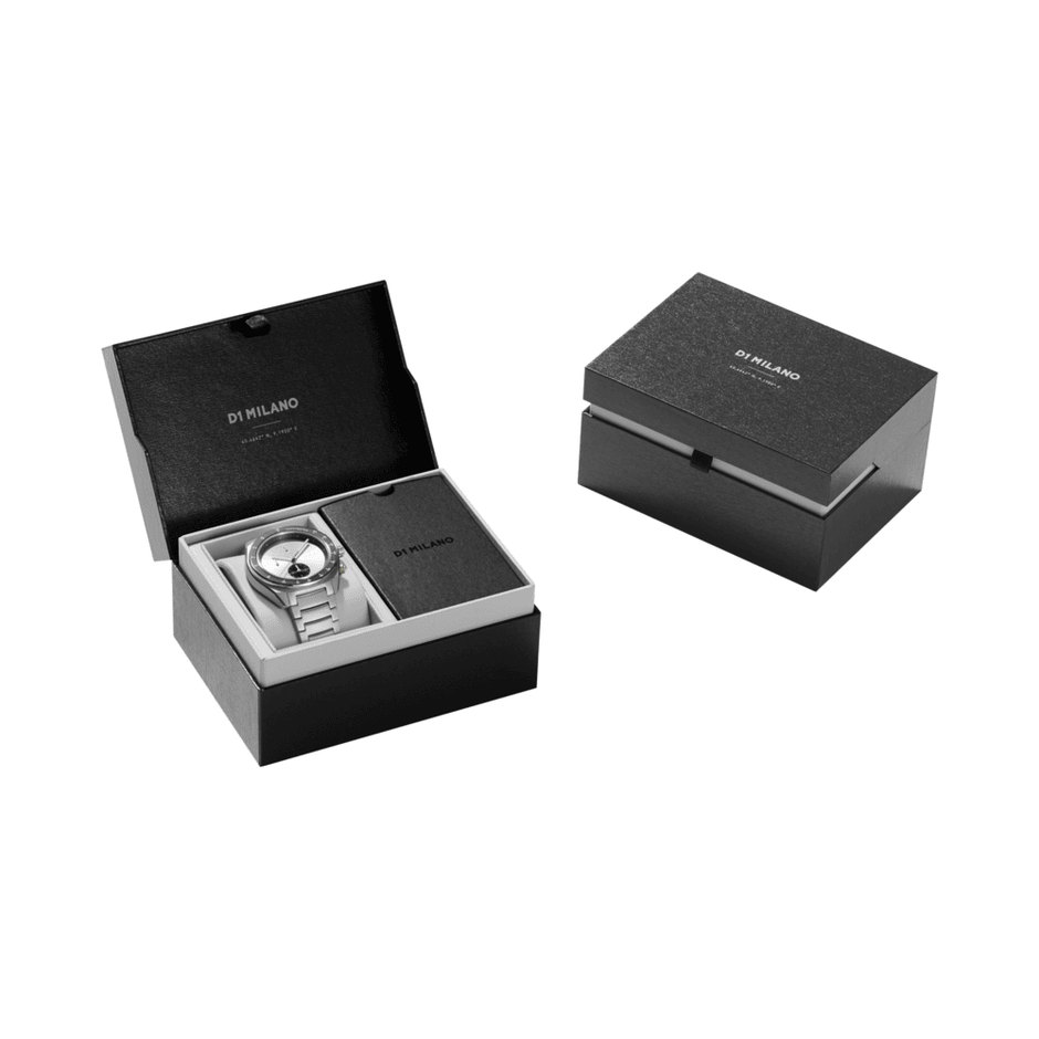 Men Cronografo Silver Watch