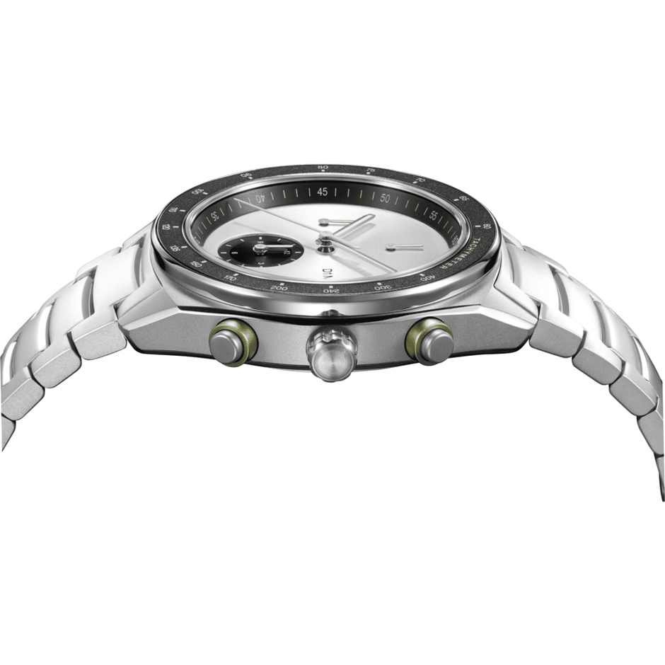 Men Cronografo Silver Watch