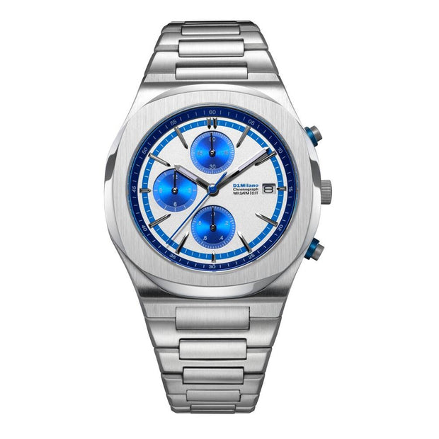 Men Chronograph Silver Watch