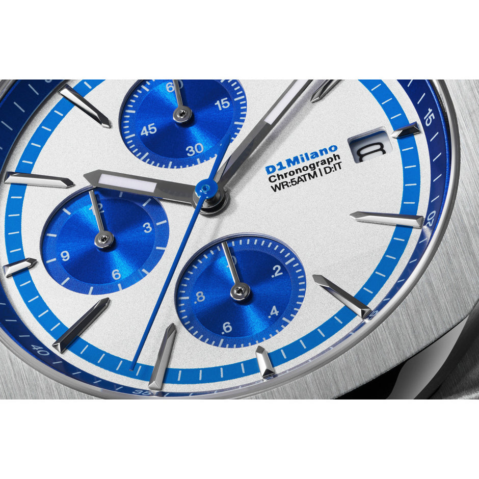 Men Chronograph Silver Watch