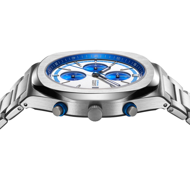 Men Chronograph Silver Watch