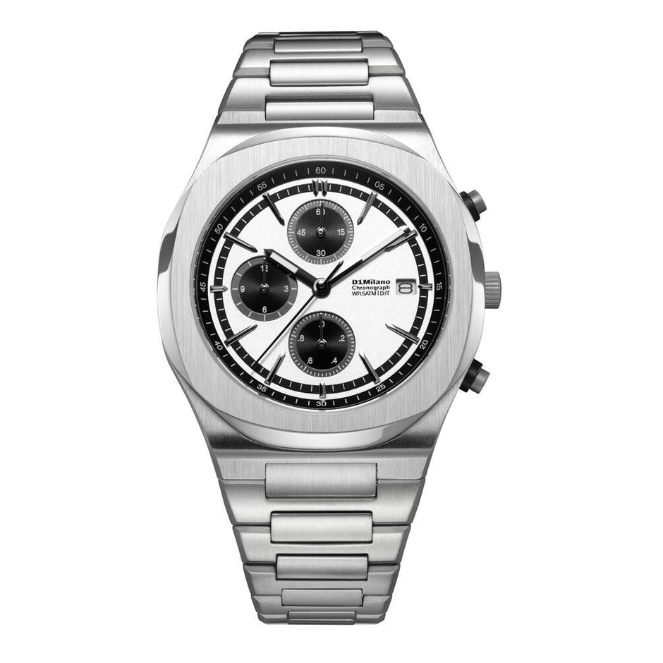 Men Chronograph Silver Watch