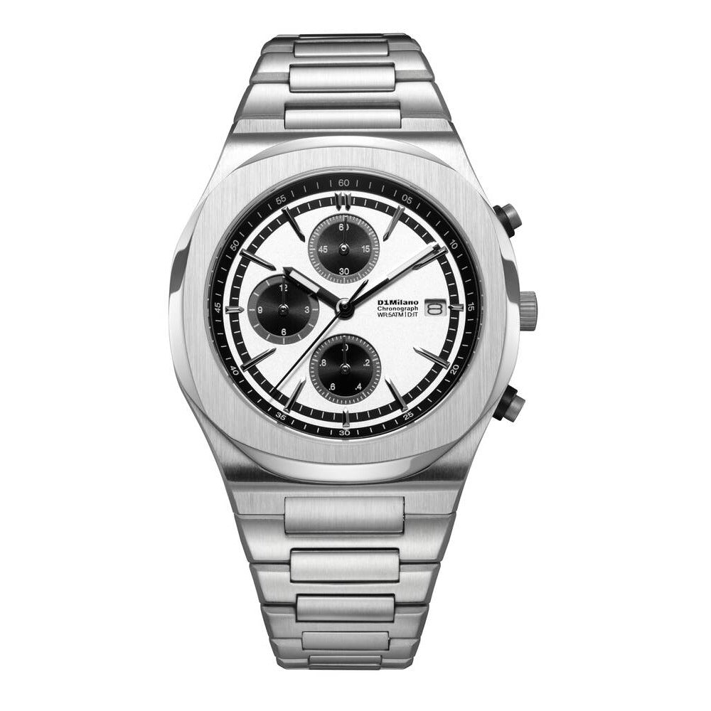 Men Chronograph Silver Watch