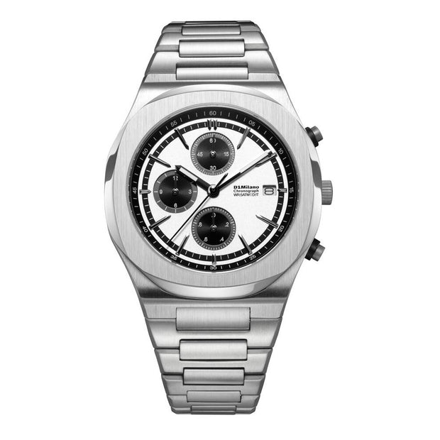 Men Chronograph Silver Watch
