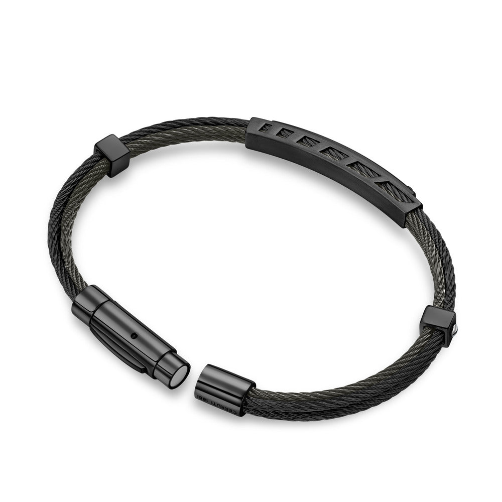 Men D Cable Bracelet