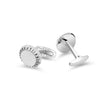 Men Pietro Silver Cufflink