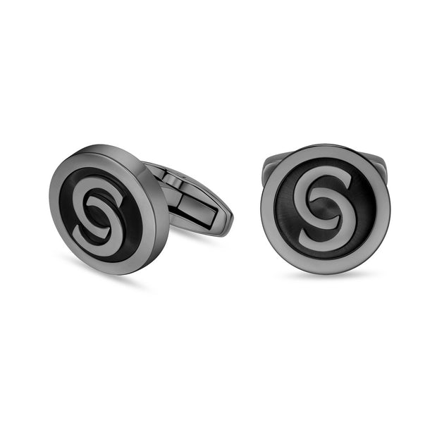 Men Orlando Black Cufflink