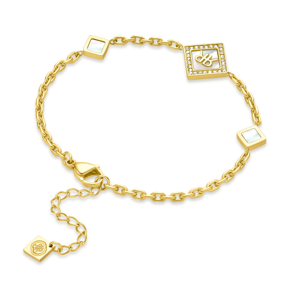 Women Diamante Gold Bracelet