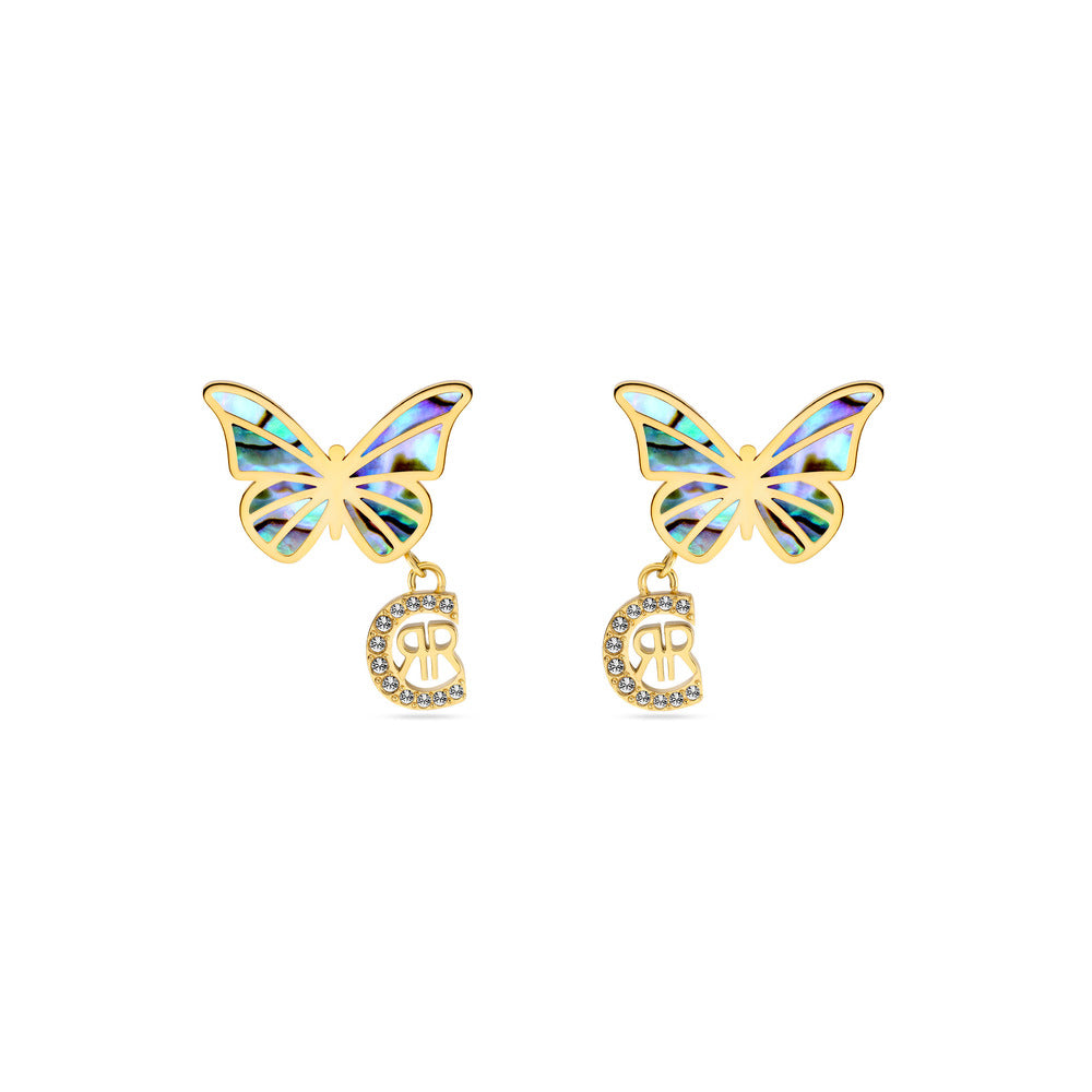 Women Butterfly Gold Earring