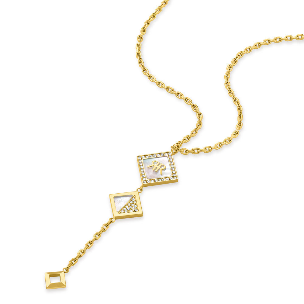 Women Diamante Gold Necklace