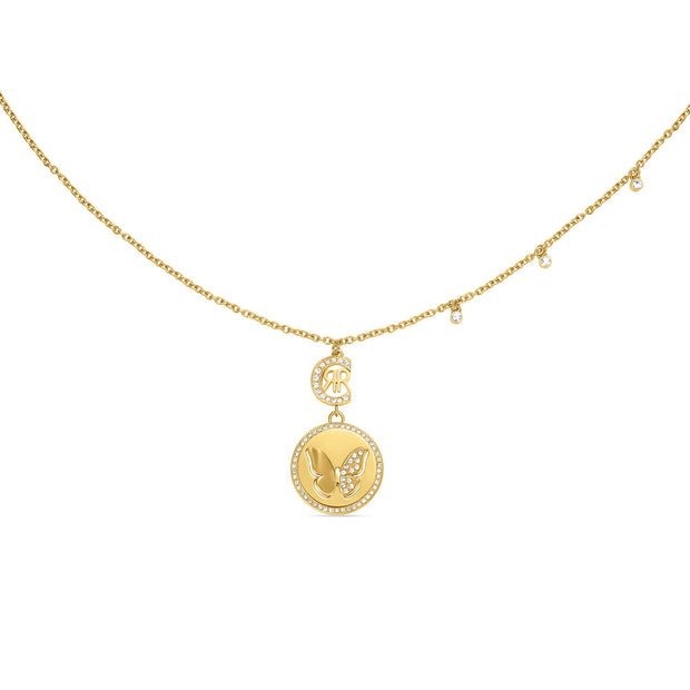 قلادة أنجيلا ذهبية نسائية