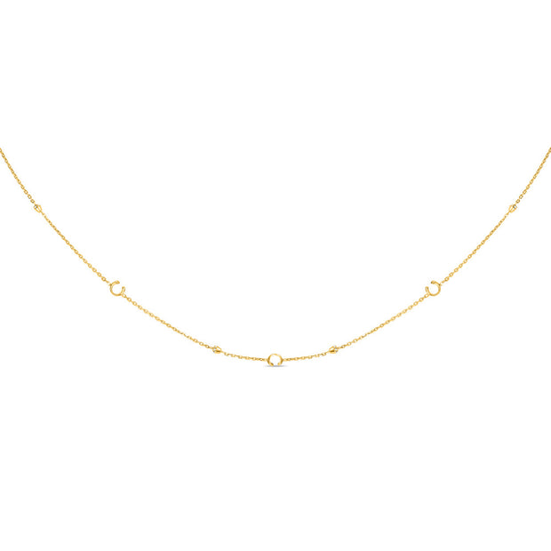 قلادة مطلية بالذهب للنساء