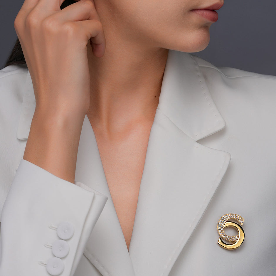 Women Marina Gold Brooch