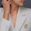 Women Marina Gold Brooch