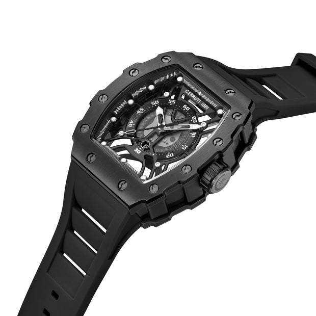 ساعة جوبيو سوداء رجالية