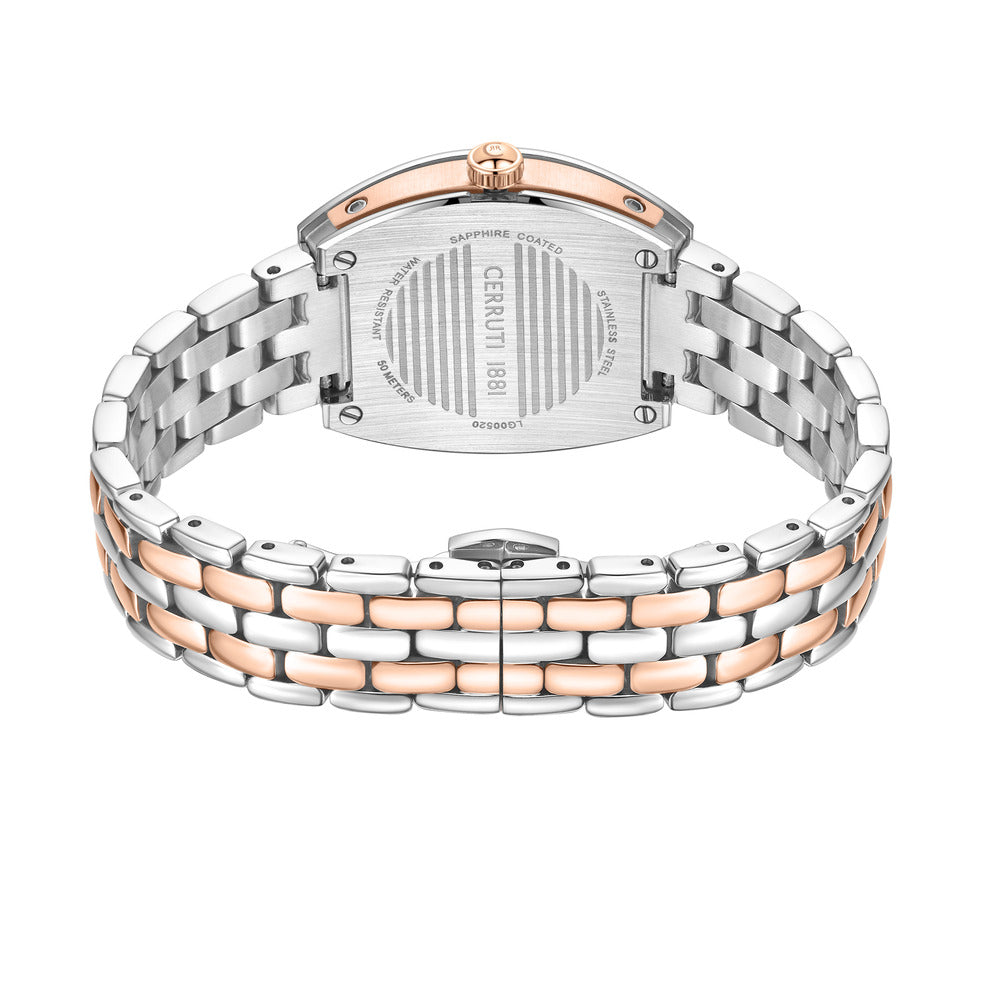 Women Contemporary Silver / Rose Gold Watch