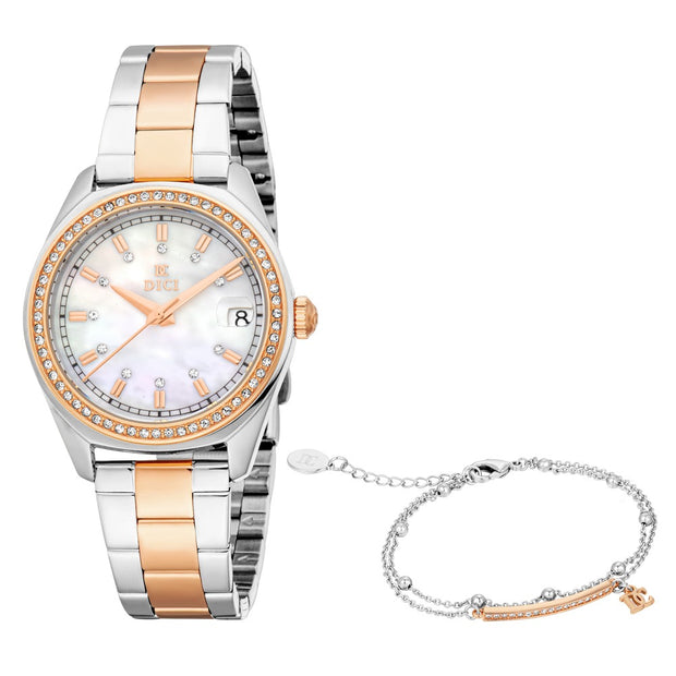 Women Giana White Watch Set
