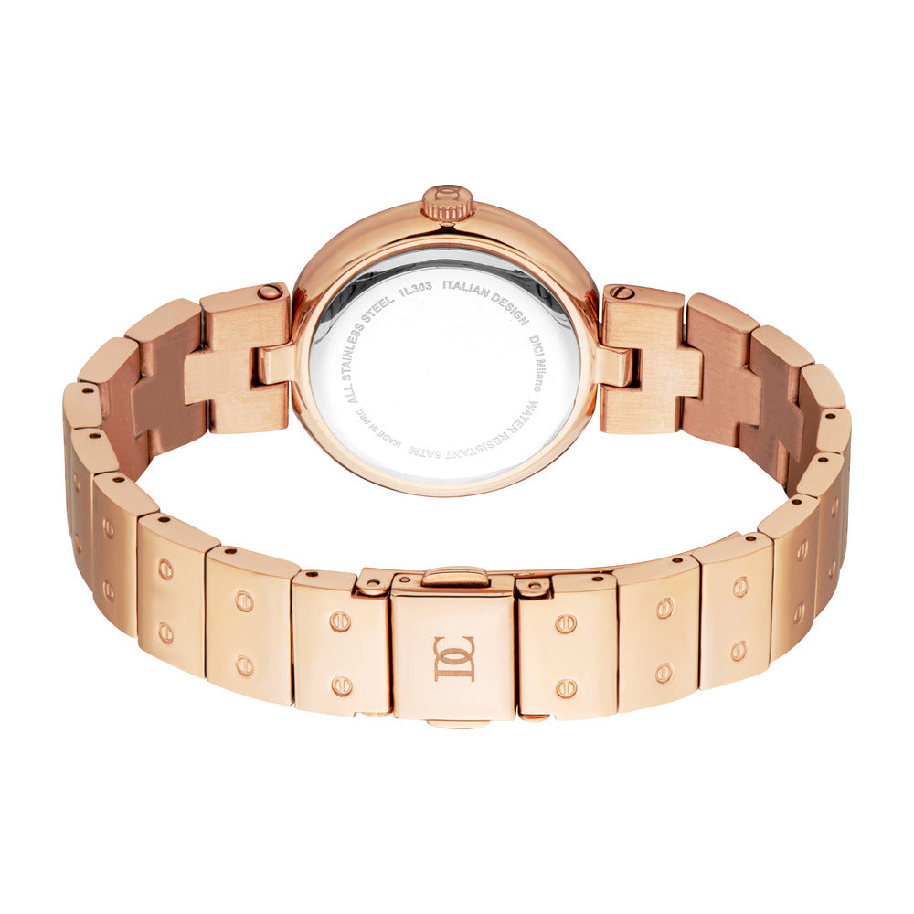 Women Glam Rose Gold 22mm Watch