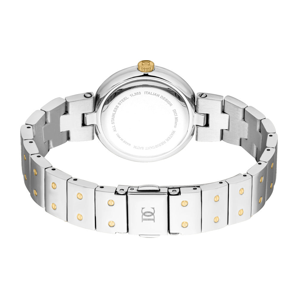 Women Glam Silver/Gold 22mm Watch