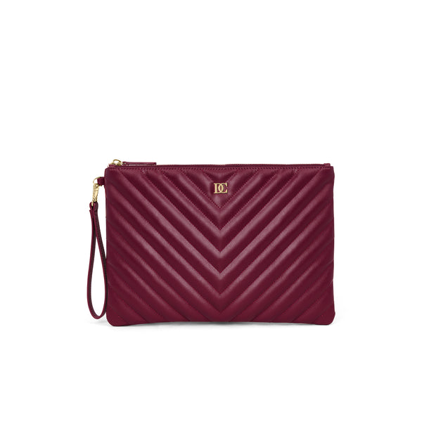 Women Wine Red Clutch