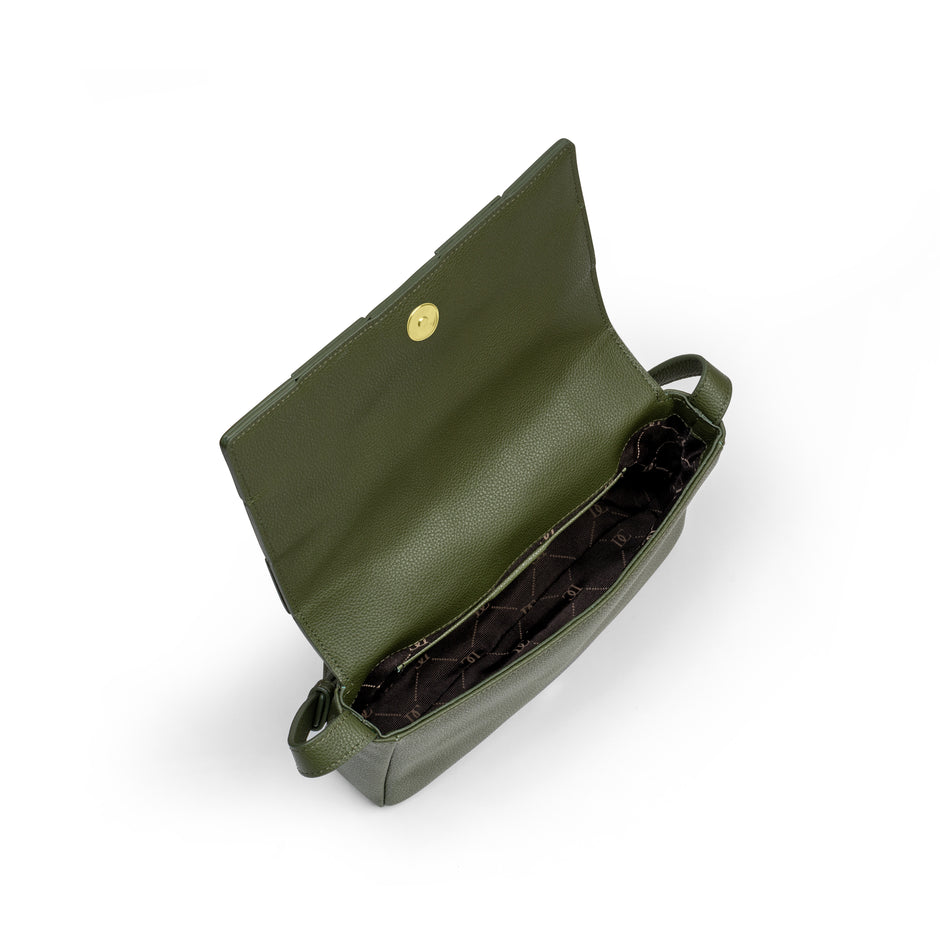 حقيبة يد خضراء نسائية