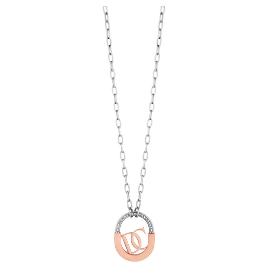 Women Lucchetto Two Tone Necklace