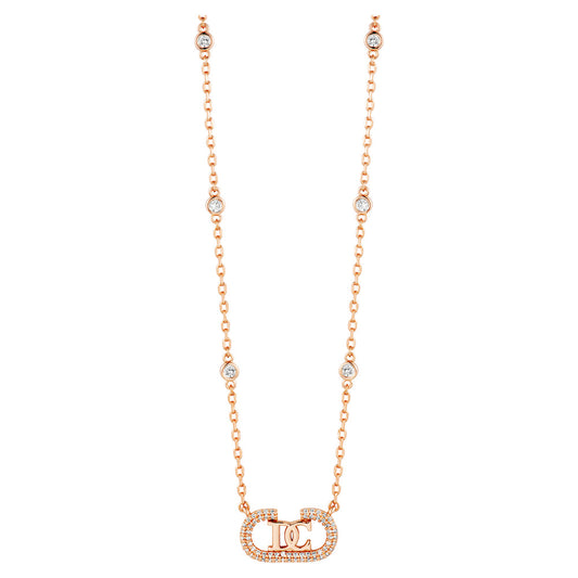 Women Voga Rose Gold Necklace