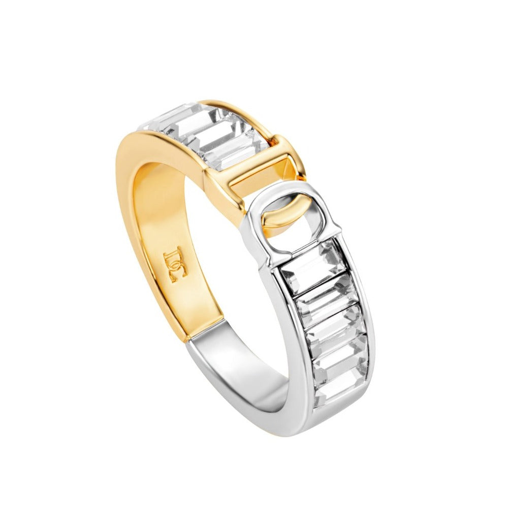 Women Sara Gold & Silver Ring