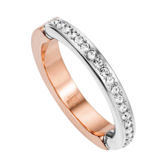 Women Lucchetto Two Tone Ring