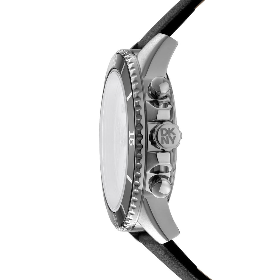 ساعة سنترال بارك سبورت سوداء رجالية مقاس 42 مم