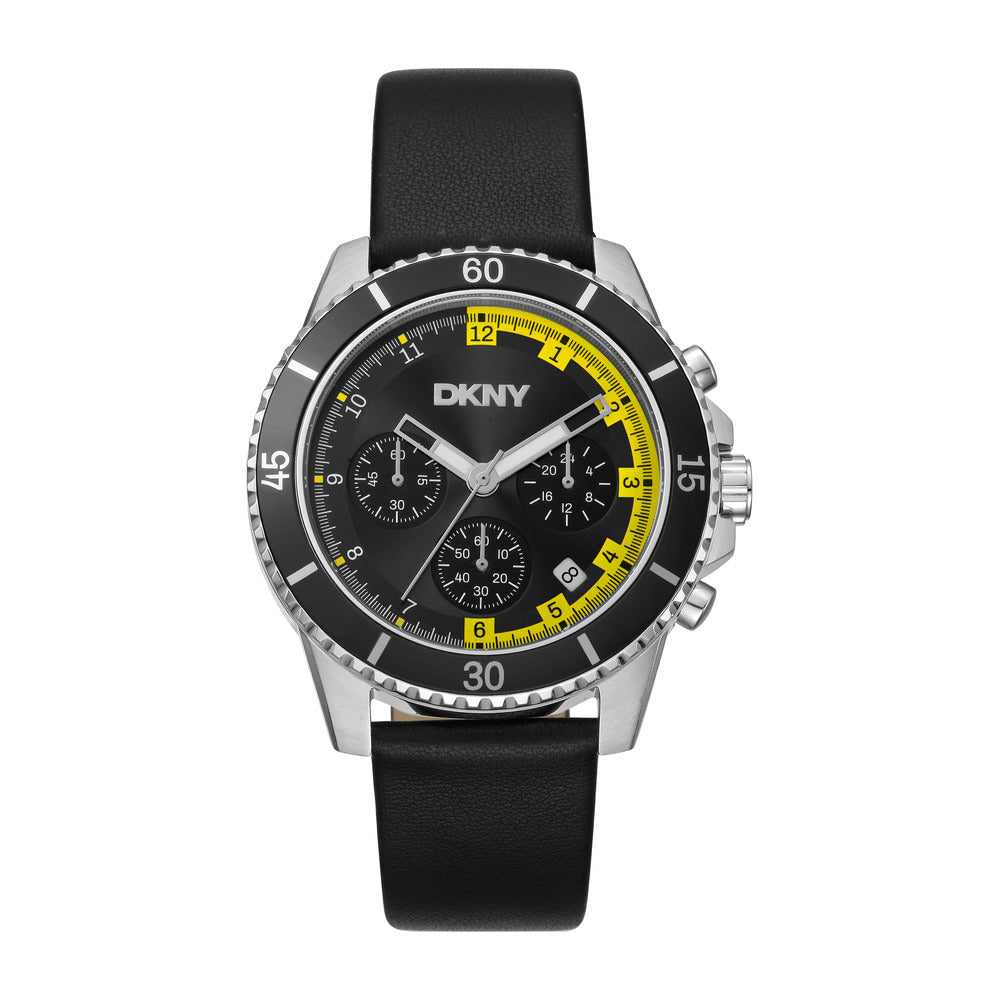 ساعة سنترال بارك سبورت سوداء رجالية مقاس 42 مم