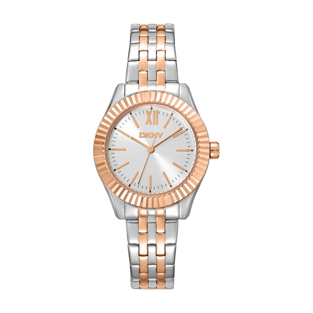 ساعة نسائية ثنائية اللون