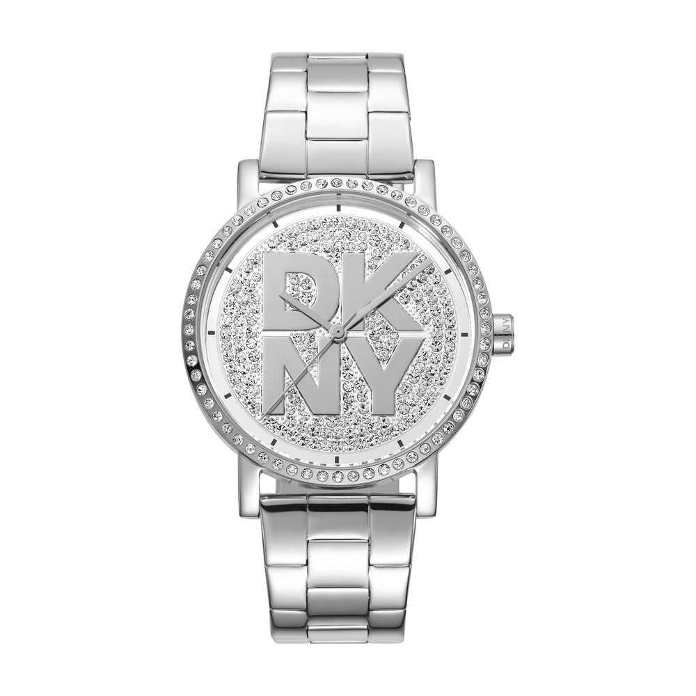Women Soho Logo Silver Watch