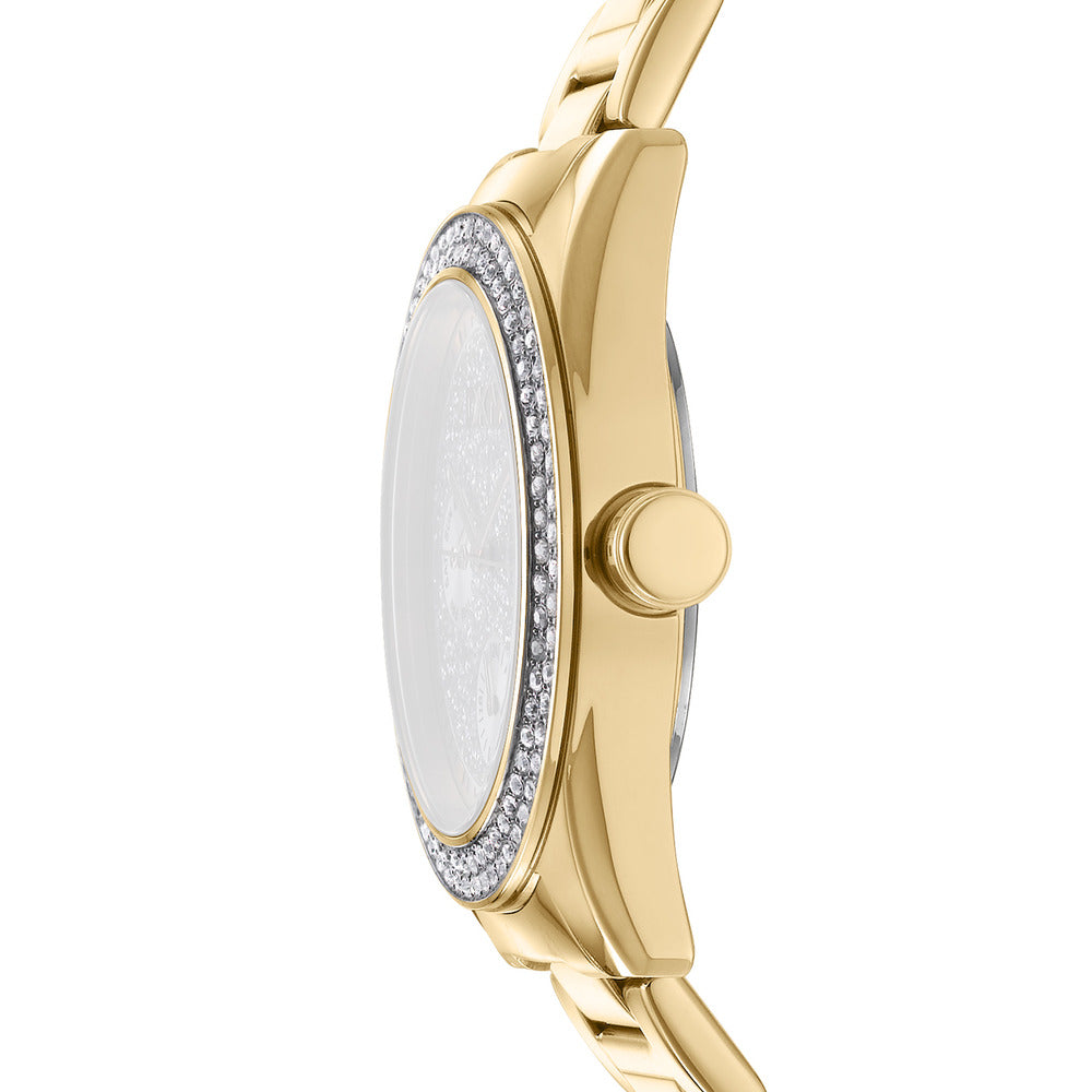 Women Chambers Multi Glitz Gold Watch