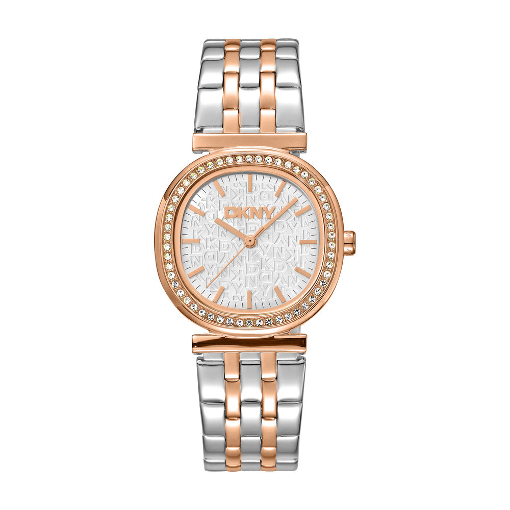 ساعة نسائية ثنائية اللون