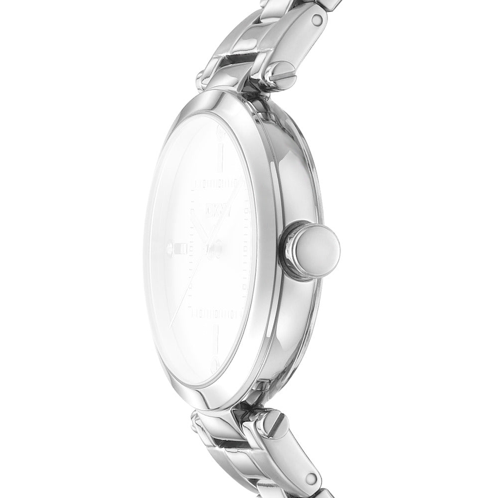 ساعة نسائية فضية 30 ملم