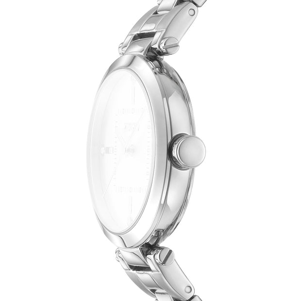 ساعة نسائية فضية 30 ملم