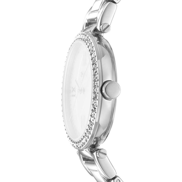 ساعة نسائية فضية 