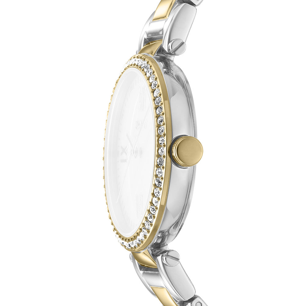 ساعة نسائية ثنائية اللون 