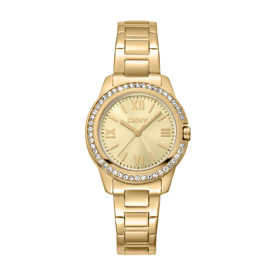 ساعة نسائية ذهبية 30 ملم