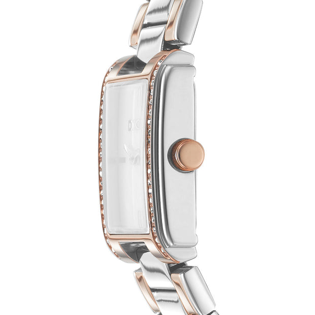 ساعة نسائية ثنائية اللون