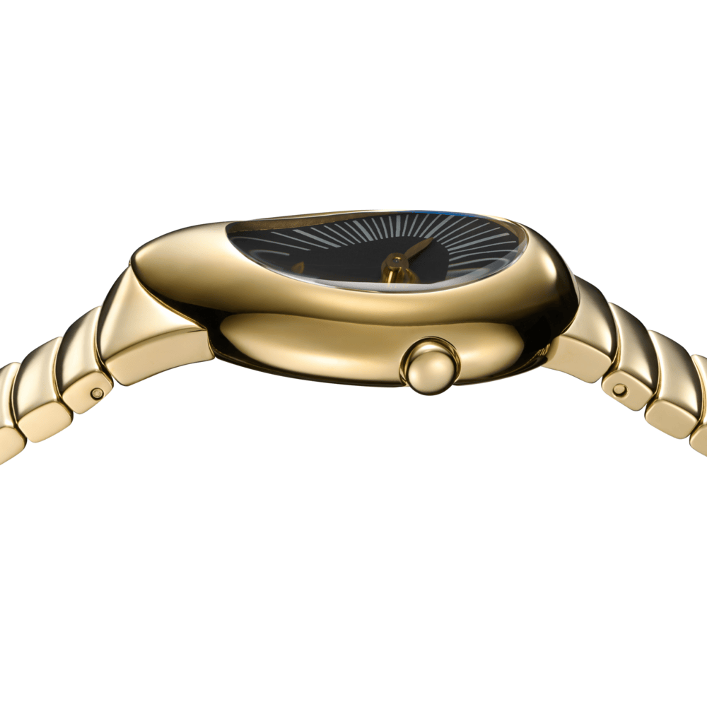 Women Drop Essence Golden Watch