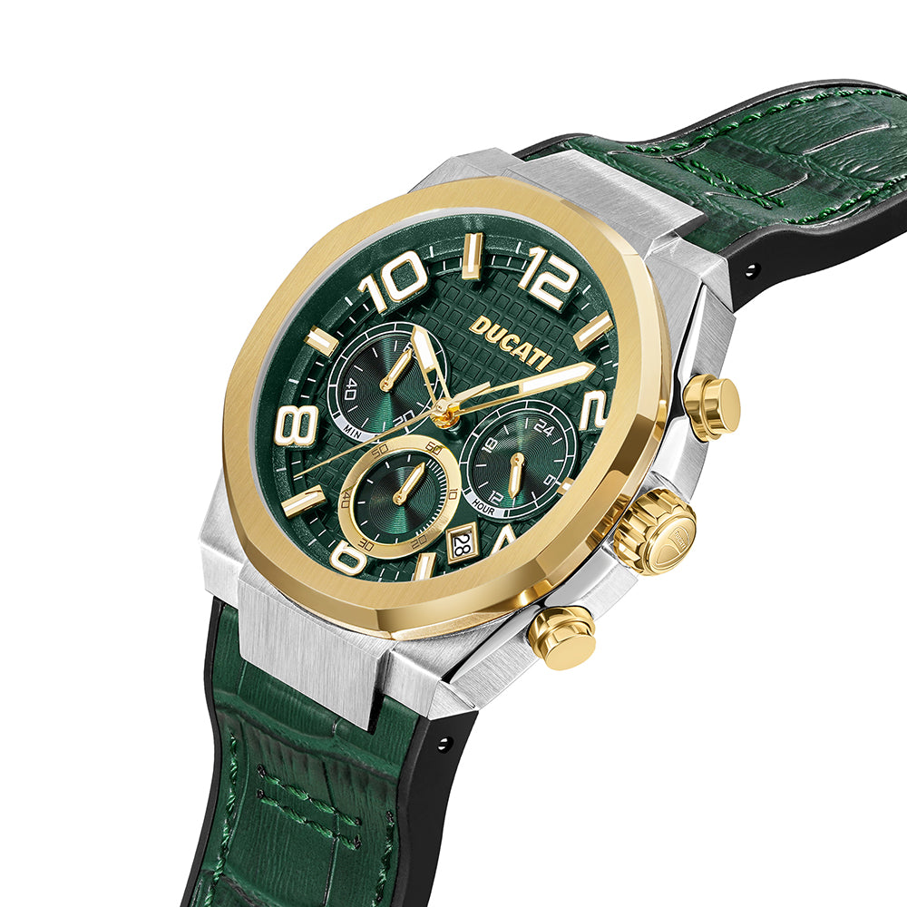 Ducati Dt006 Green Dial Gold Case Green Strap