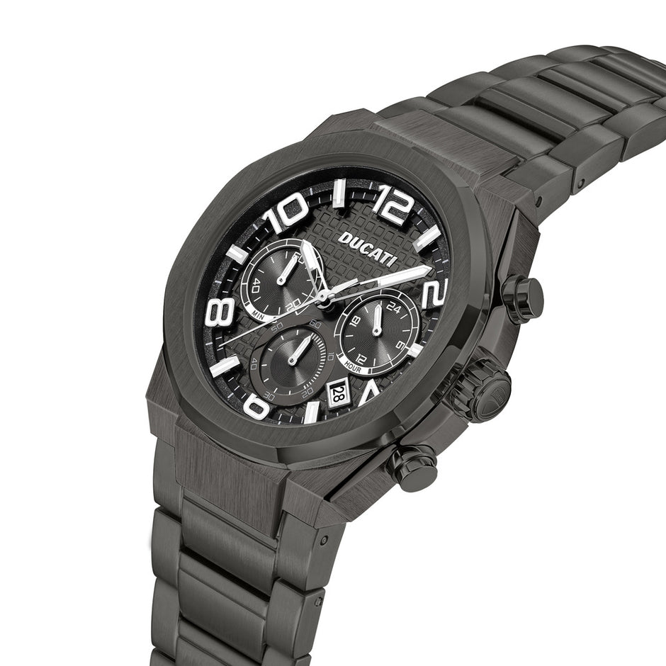 Men Ducati Gun Metal Watch