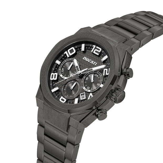 Men Ducati Gun Metal Watch