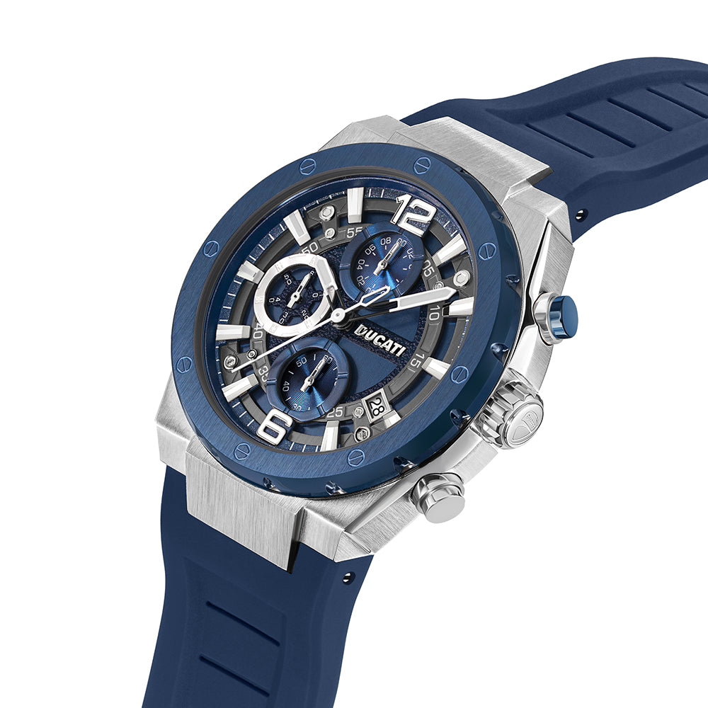 Ducati Dt003 Blue Dial Ss Case Blue Strap