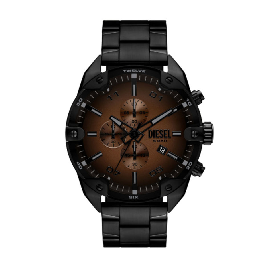 Men Spiked Black Watch