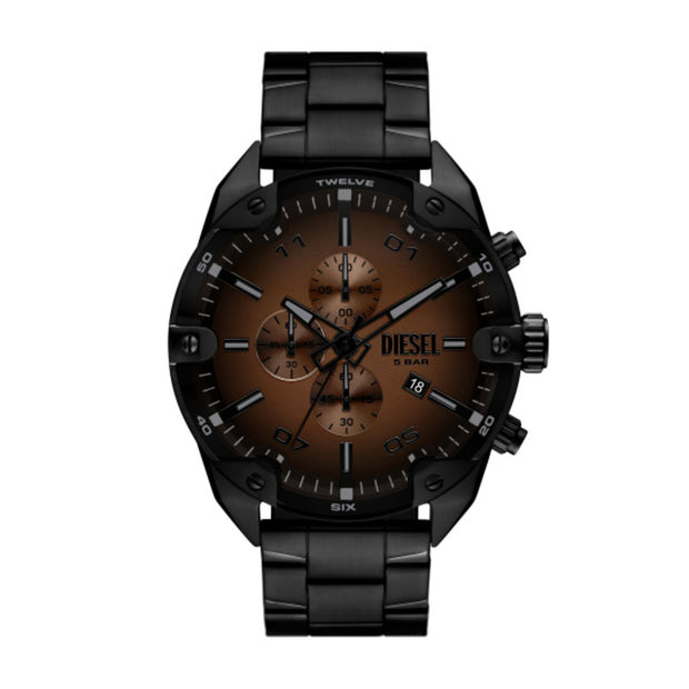 Men Spiked Black Watch